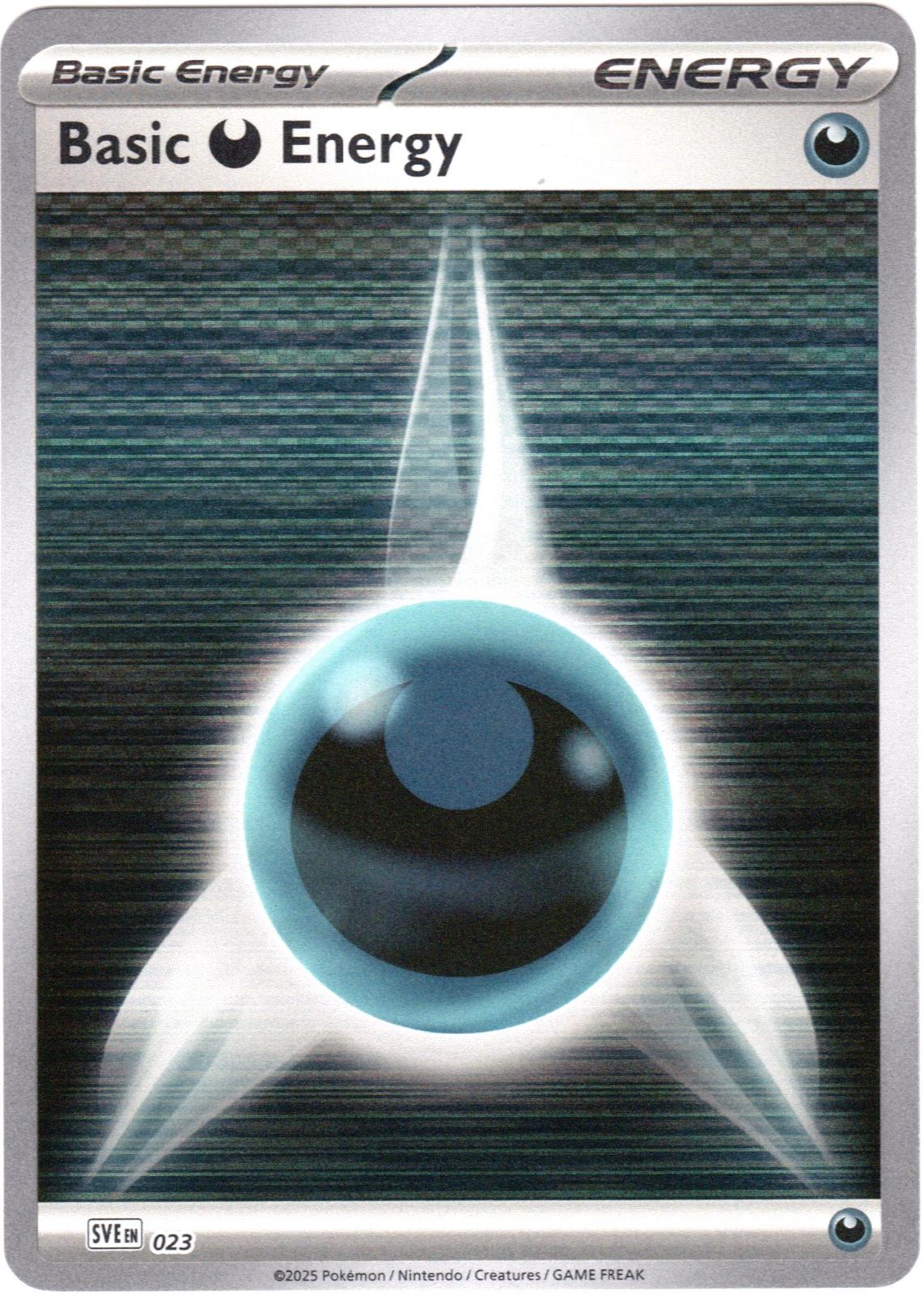 Scarlet & Violet Energy Basic Darkness Energy [Holo] Pokémon card